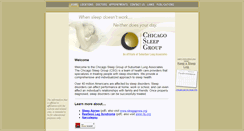 Desktop Screenshot of chicagosleepgroup.com